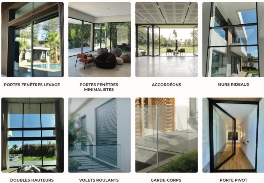 Menuiserie aluminium architectural — vue 1